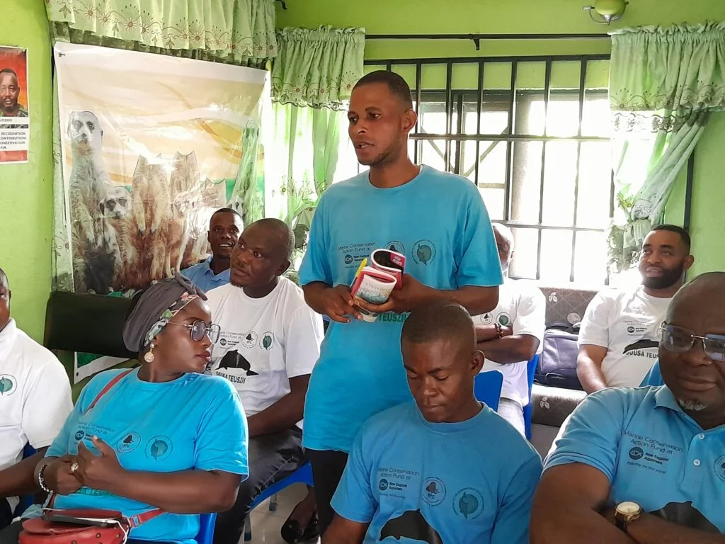 Day 2 of the inauguration and training of Atlantic humpback dolphin guardians