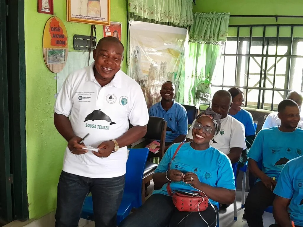 Day 2 of the inauguration and training of Atlantic humpback dolphin guardians