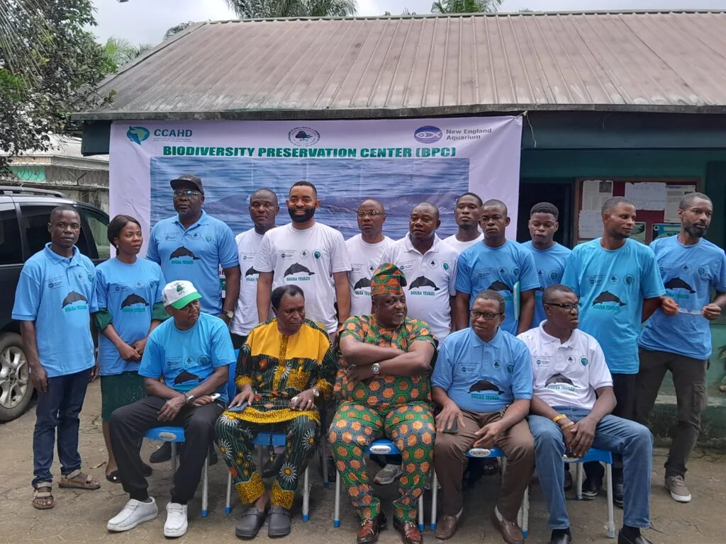 Day 2 of the inauguration and training of Atlantic humpback dolphin guardians